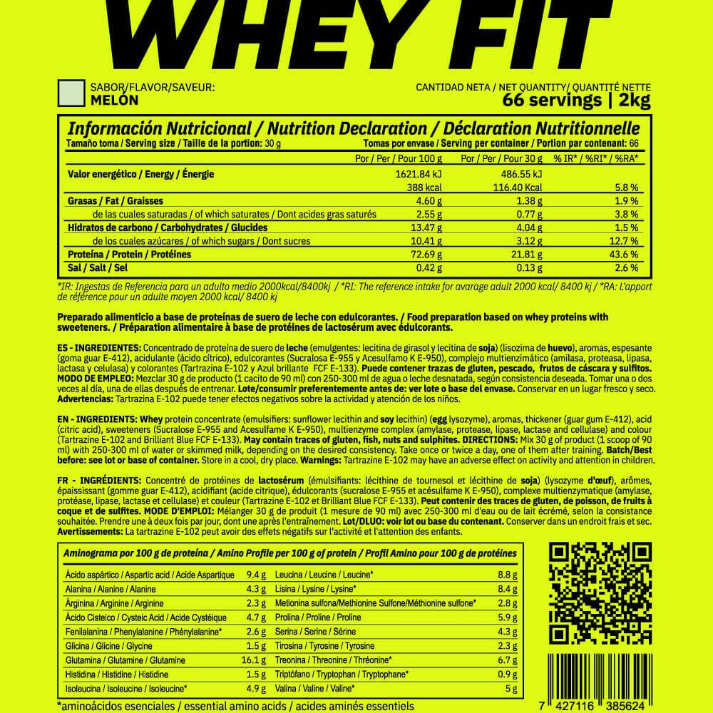 Whey fit - 2kg Melon de MASmusculo 3/4