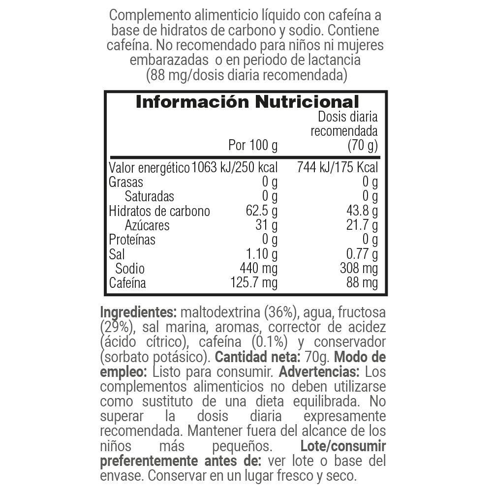 Carbo Gel PRO Energy (Con cafeína) - 70g Cítricos MASMUSCULO 3/4
