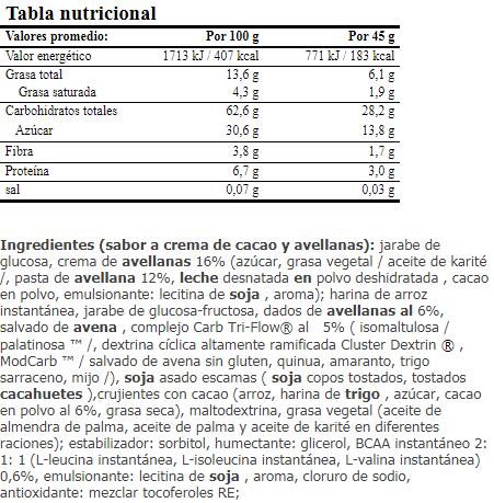 Sport power energy cake - 45g Choconuts (avelãs e chocolate) da Amix Nutrition 2/3