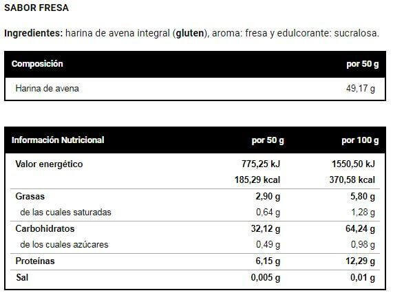 Farine d'avoine - 2kg Fraise de VitoBest 2/3