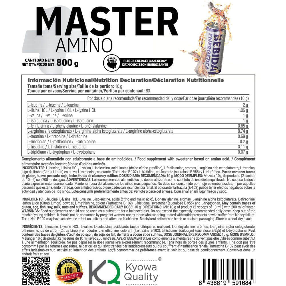 Master Amino - 800g Napój energetyczny MASmusculo 5/6