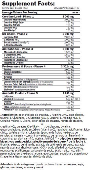 Myocell 5-Phase - 500g Lima Citron de Amix Muscle Core 4/5