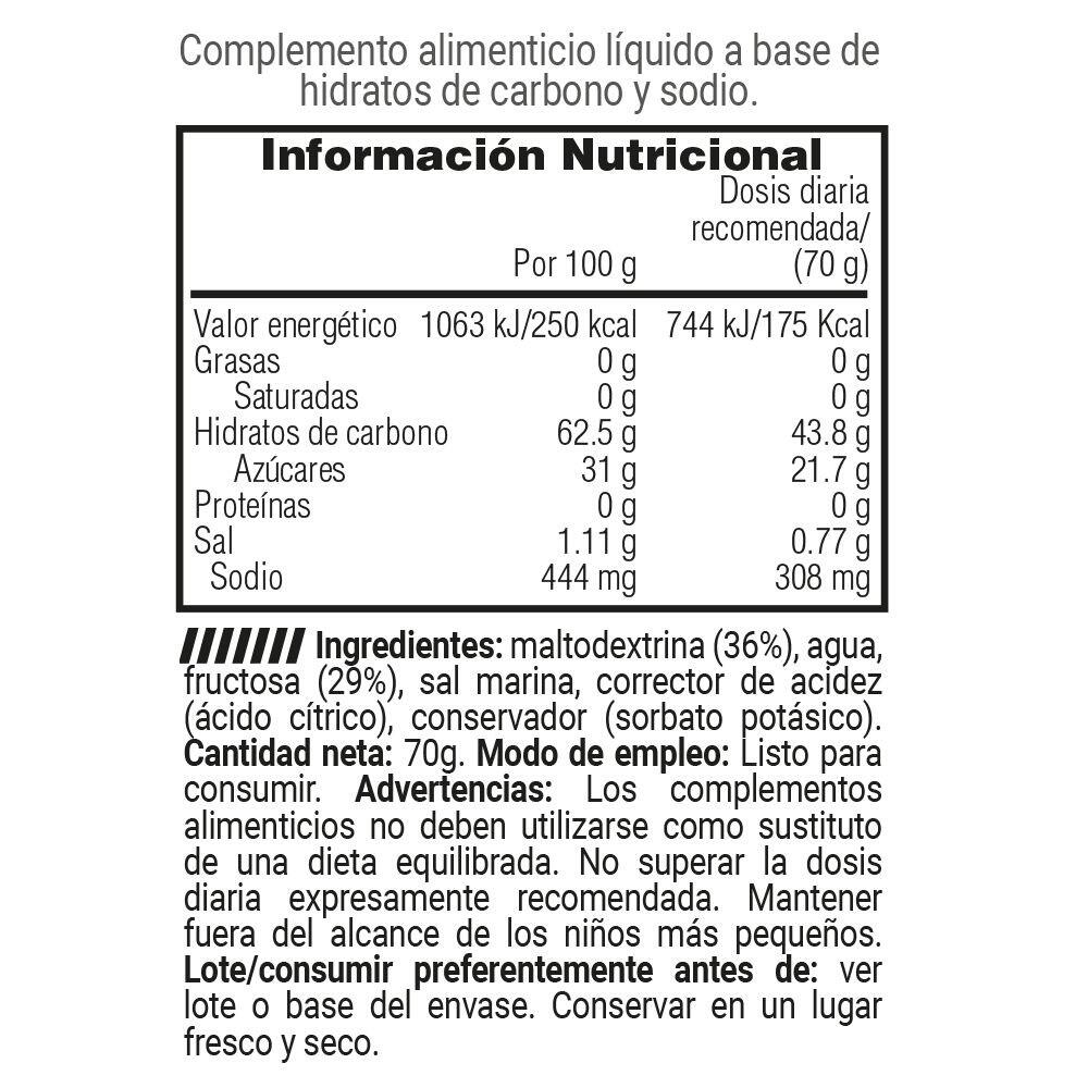 Carbo Gel PRO - 70g Neutro MASMUSCULO 3/4