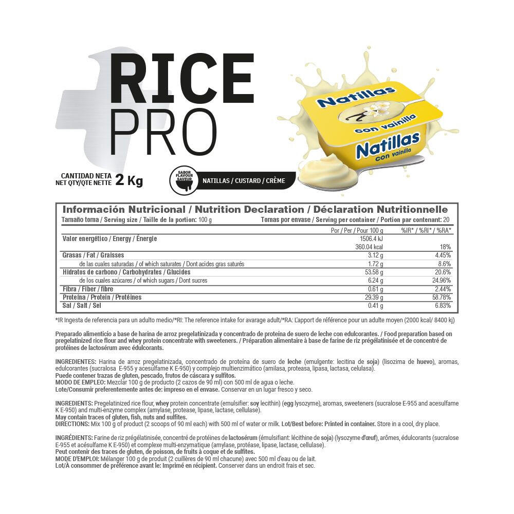 Rice pro - 2 kg Crème anglaise de MASmusculo 4/5