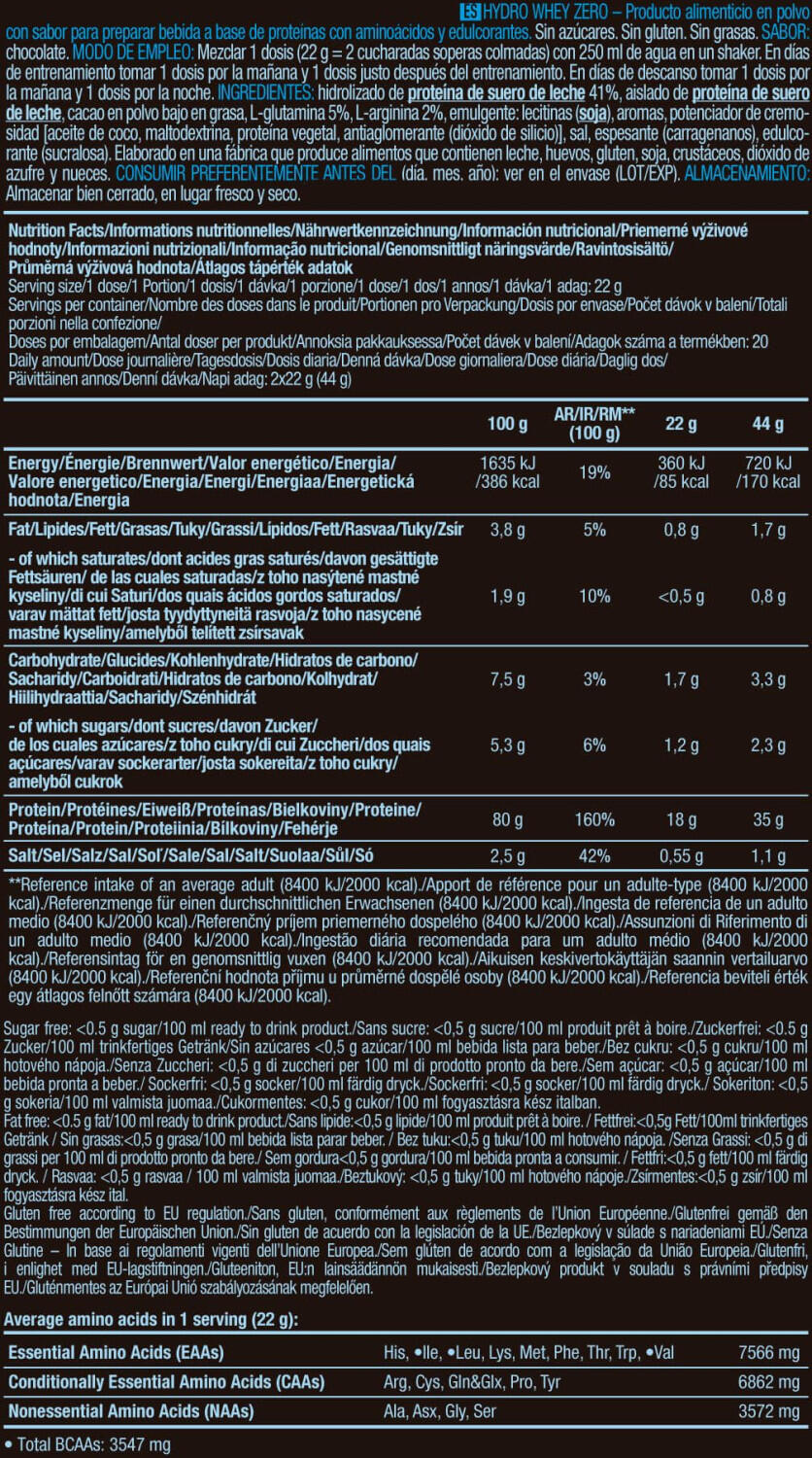 Whey hydrolysée - Hydro Whey Zero - Chocolat 4/5