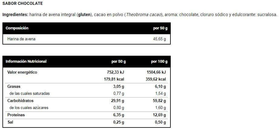 Harina de Avena - 2Kg Chocolate VitoBest 2/3