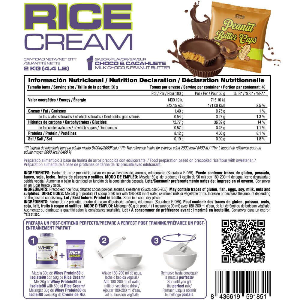 Rice cream - 2kg Tasses de beurre d'arachide de MASmusculo 3/4