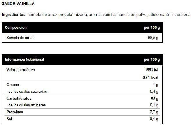 Rice cream - 600g Vanille de VitoBest 4/5