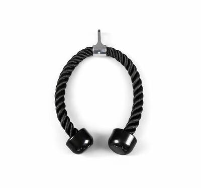 Triceps touw 70 cm nylon voor hoge en lage katrollen