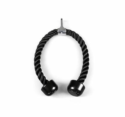 Triceps Touw 70 cm nylon voor hoge en lage katrollen