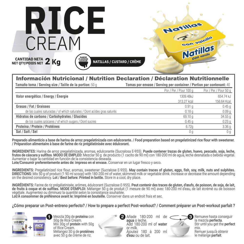 Rice cream - 2kg Crème anglaise de MASmusculo 3/4