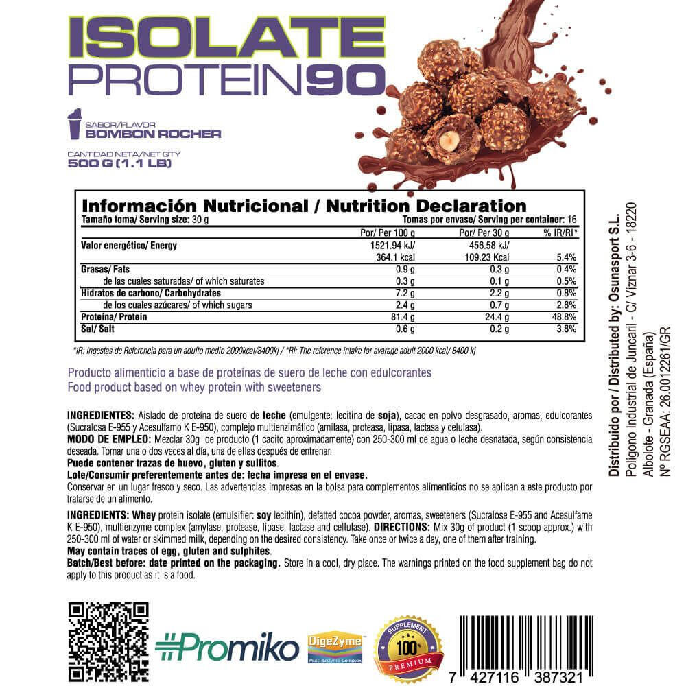 Isolate 90 CFM - 500 g Rocher de MASmusculo 5/6