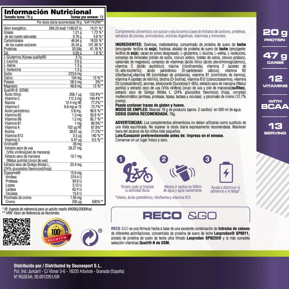 Reco & Go - 1 kg Cioccolato al latte MASMUSCULO 5/6