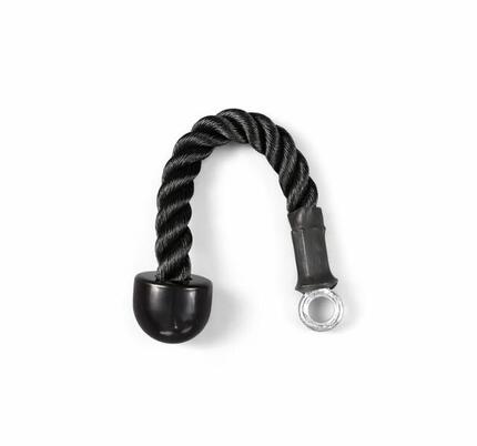 Triceps Touw enkel 35 cm nylon voor hoge en lage katrollen