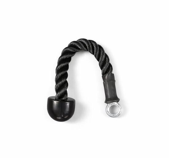 Corda tricipiti singola 35 cm nylon per carrucole alte e basse