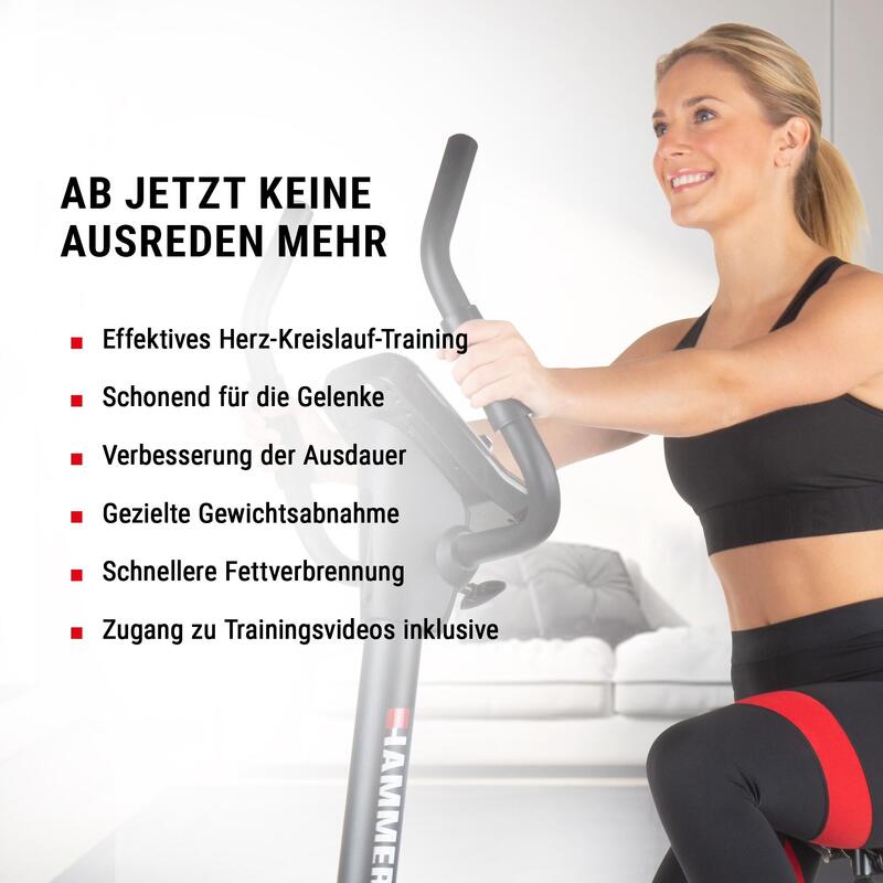 Bicicleta Ergometrica Hammer Cardio XT6 BT cu rezistenta magnetica