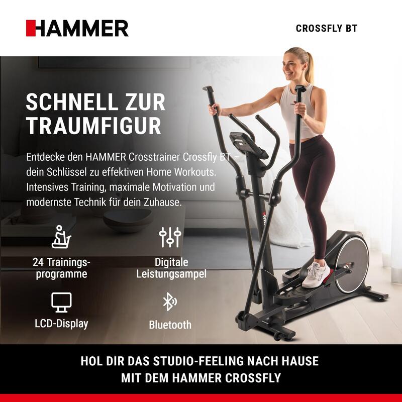 Bicicleta Eliptica Hammer Crossfly BT Crosstrainer