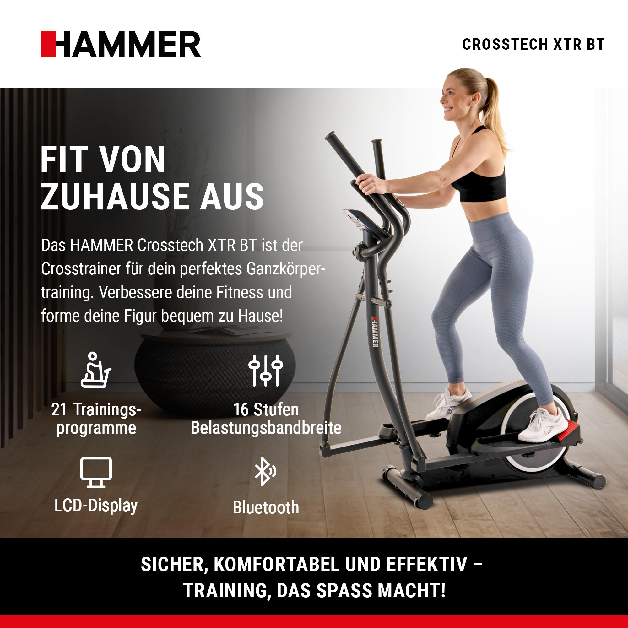 Crosstech XTR BT Glute Shaper con Zwift y Kinomap 2/7