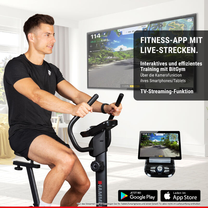Bicicleta Fitness Hammer Cardio T3 cu rezistenta magnetica