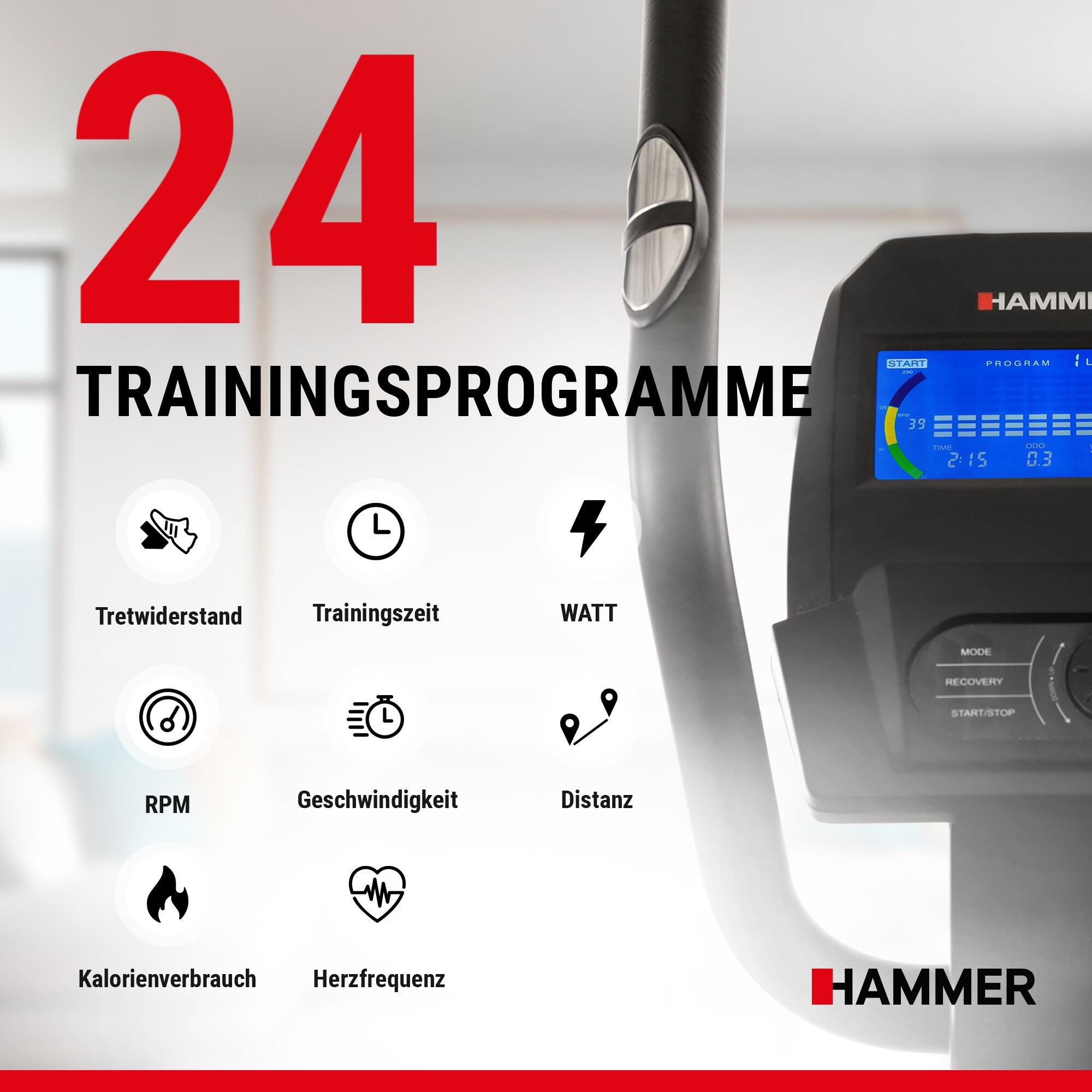 Elíptica Crossfly XTR BT Hammer con envío, montaje y puesta en marcha incluido 5/7