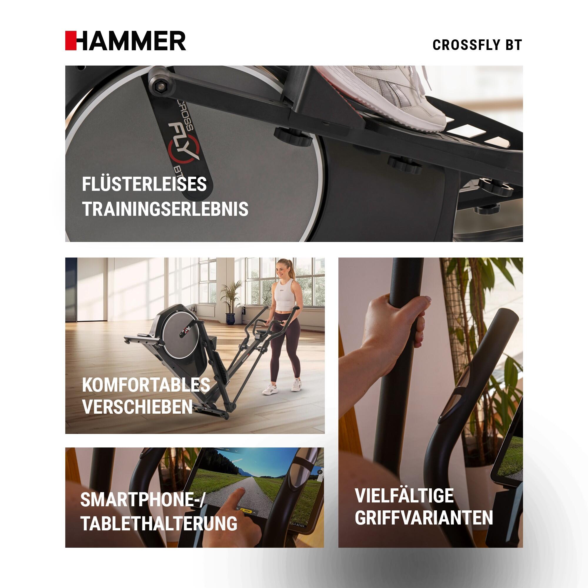 Elíptica Crossfly XTR BT Hammer con envío, montaje y puesta en marcha incluido 6/7