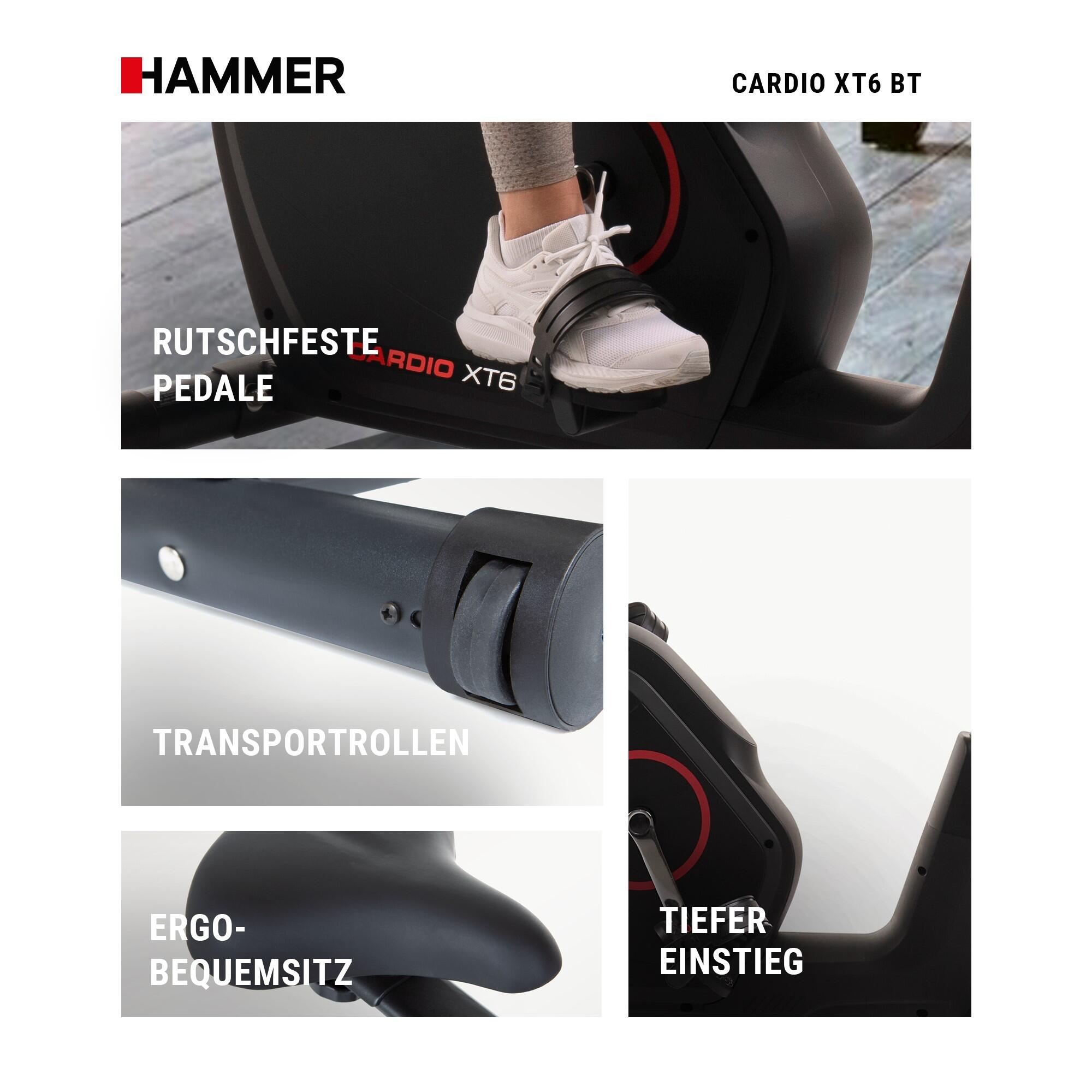 Bicicleta estática CARDIO XT6 BT Hammer envío, montaje y puesta en marcha 6/8