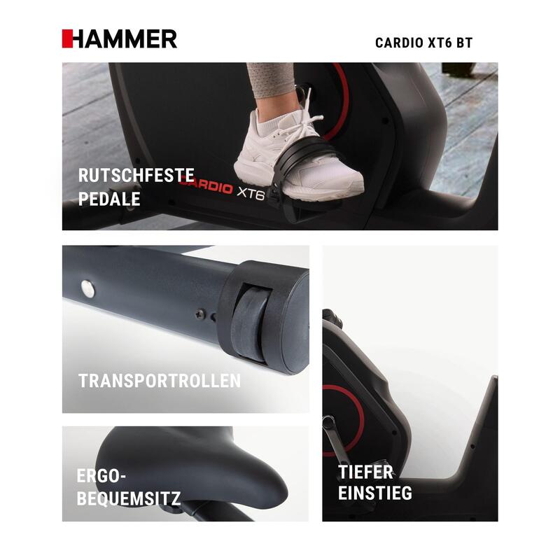 Bicicleta Ergometrica Hammer Cardio XT6 BT cu rezistenta magnetica
