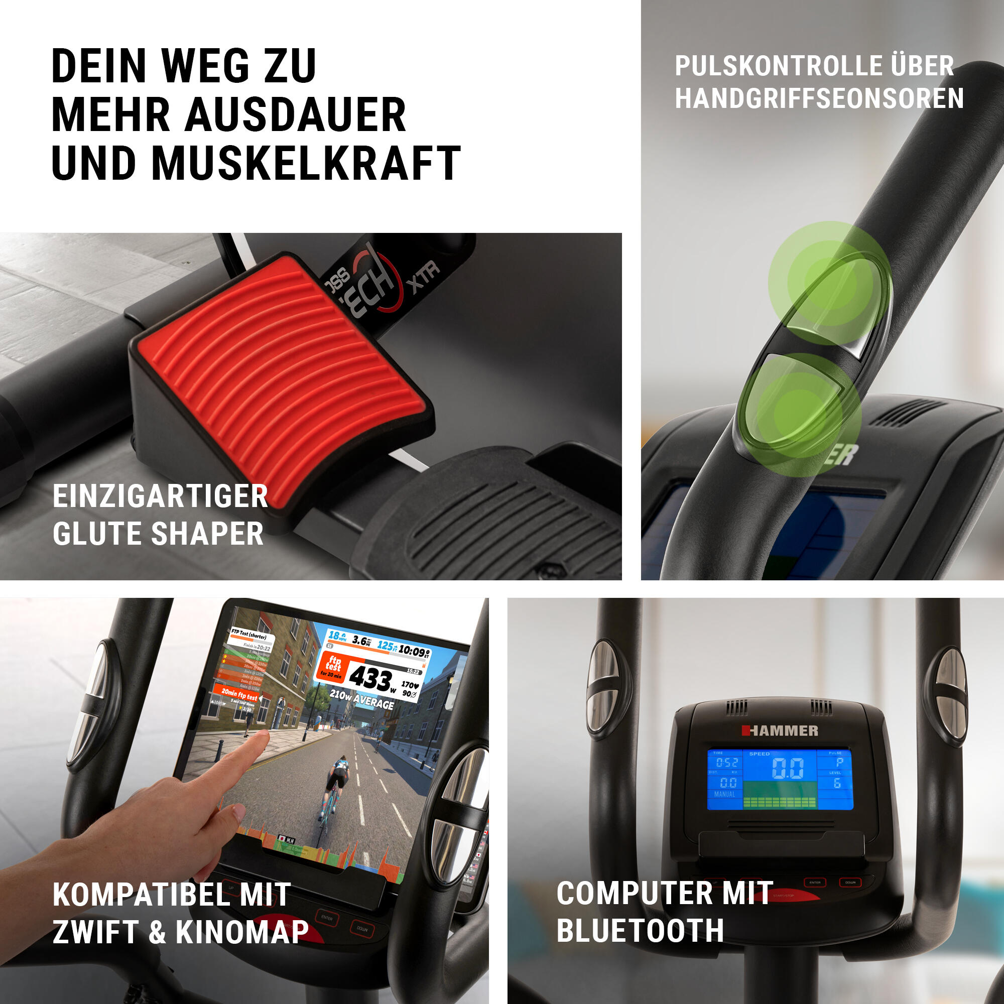 Crosstech XTR BT Glute Shaper con Zwift y Kinomap 4/7