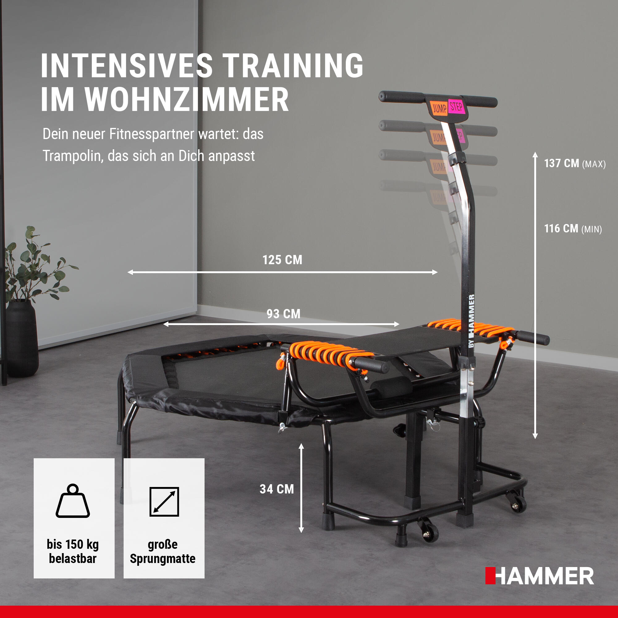 Fitness-Trampolin JumpStep 7/9