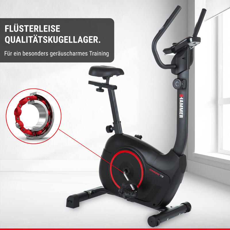 Bicicleta Fitness Hammer Cardio T3 cu rezistenta magnetica
