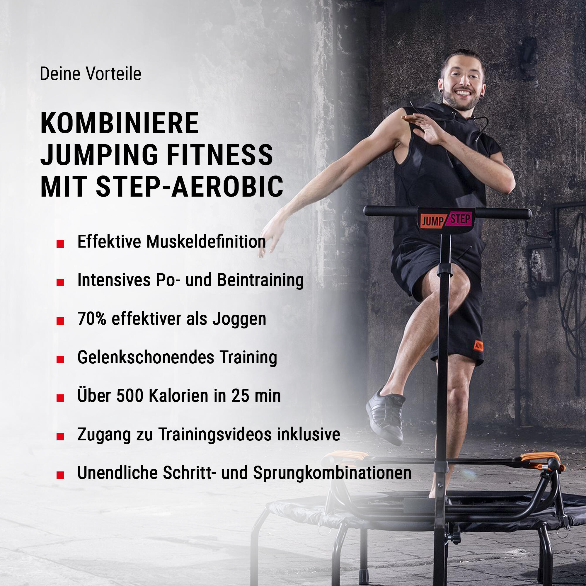 Fitness-Trampolin JumpStep 3/9