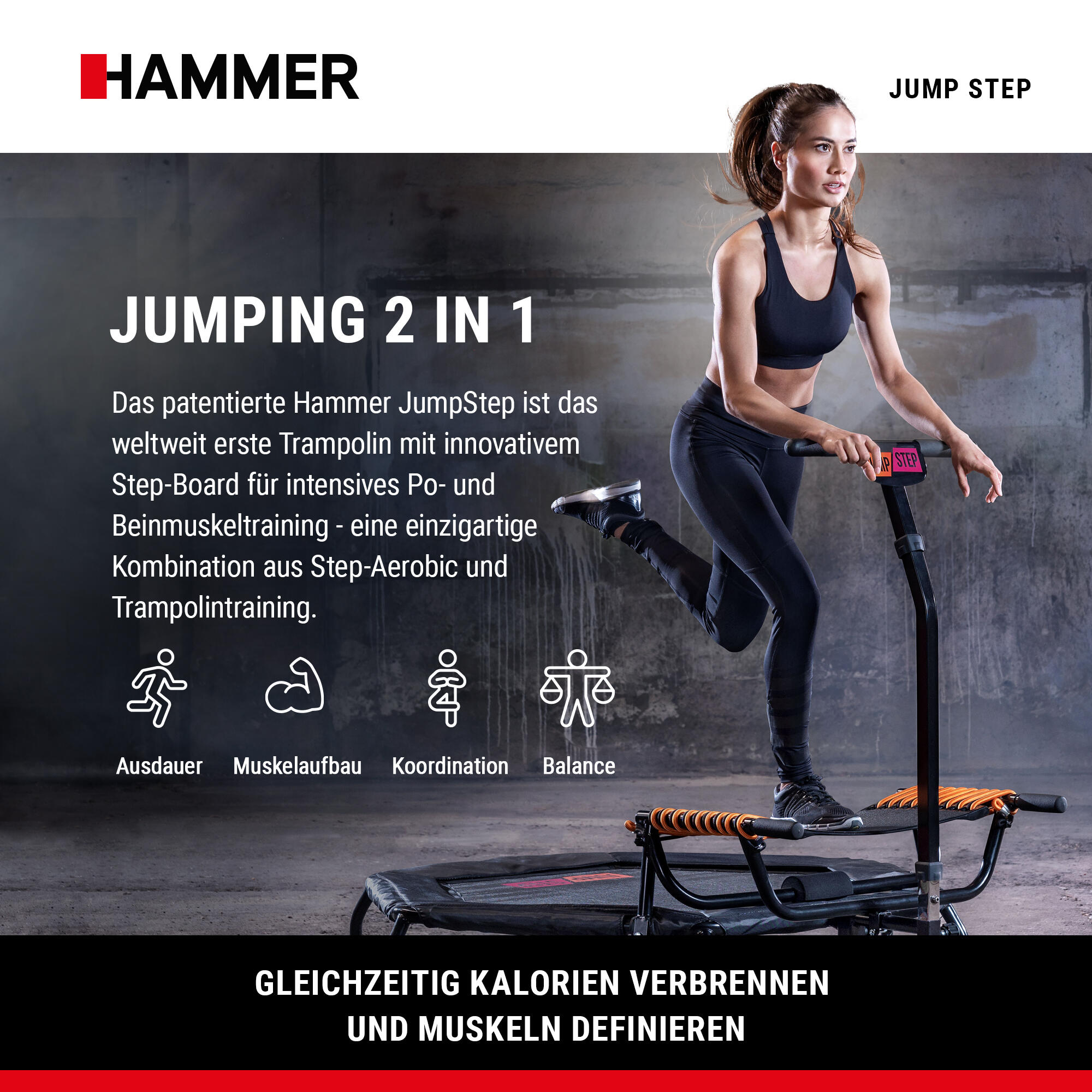 Fitness-Trampolin JumpStep 2/9