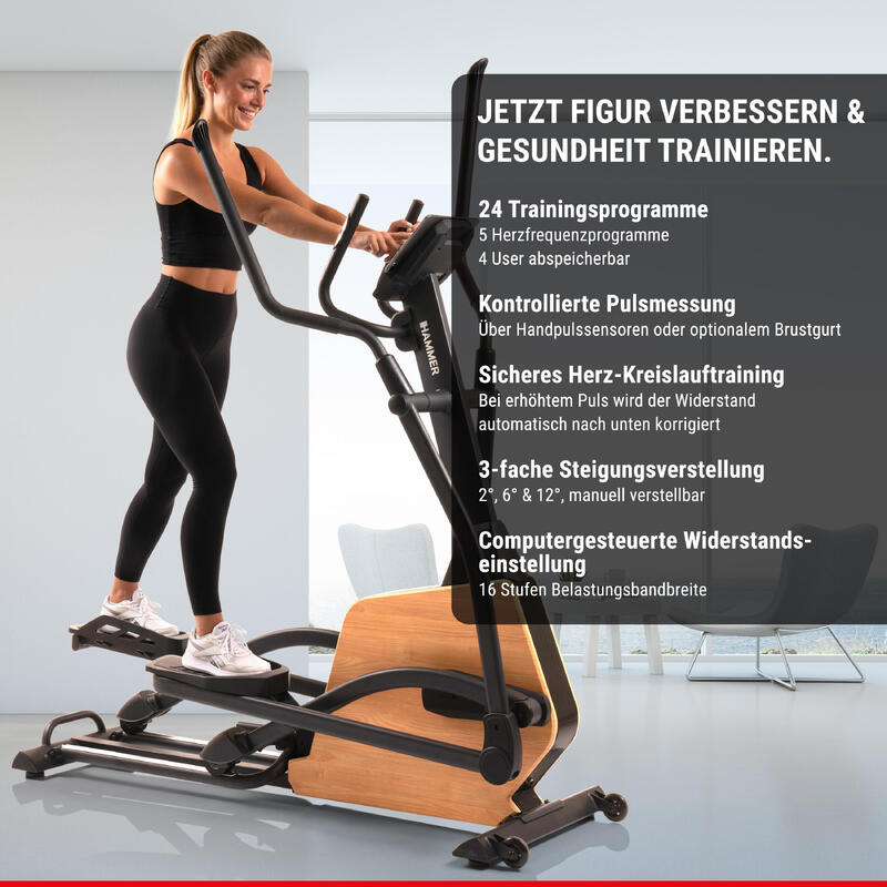 Bicicleta eliptica Hammer CrossPace 5.0 NorsK