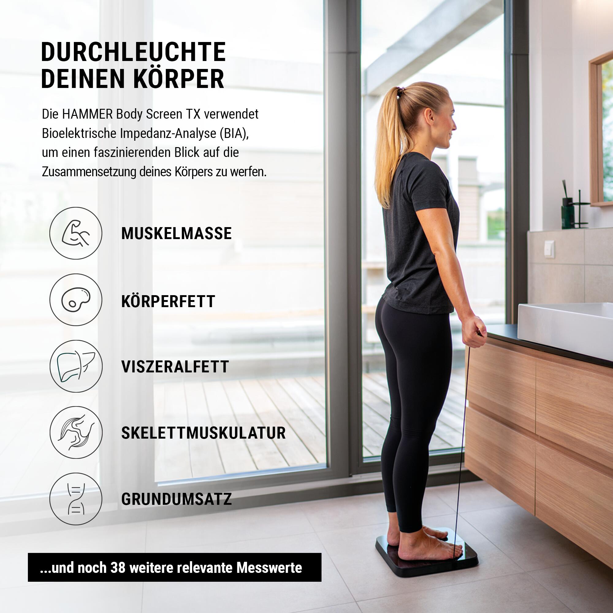 Körperanalysewaage Body Screen TX, schwarz 7/7