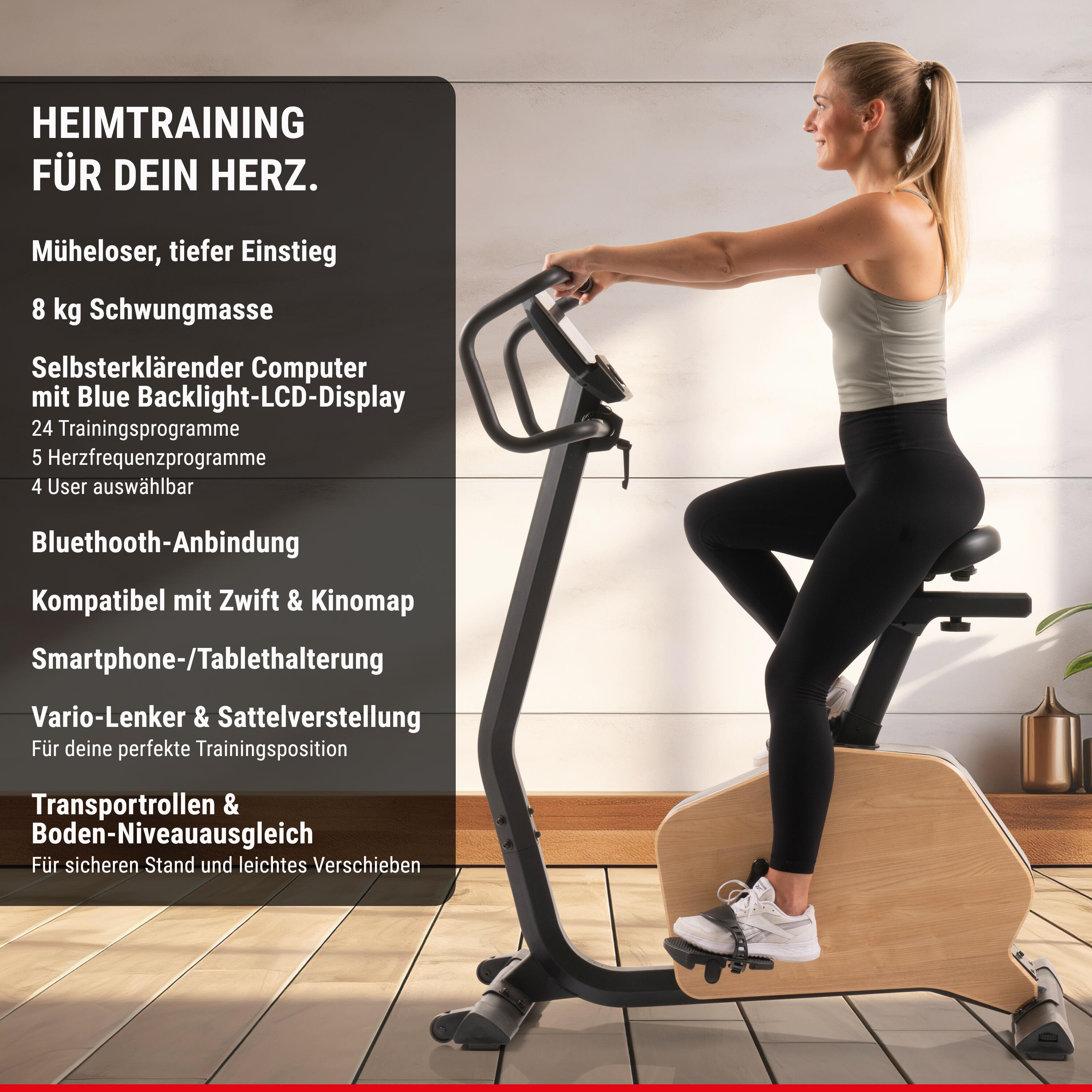 Bicicleta estática Cardiopace 5.0 Norsk Hammer envío, montaje y puesta en marcha 6/8