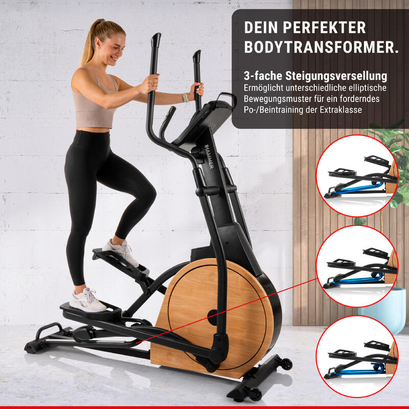 Bicicleta eliptica Hammer CrossPace 7.0 NorsK