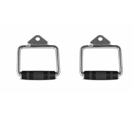 Set eenhandige kabelgrepen 0,75 kg D-handle antislip