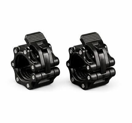 Blocs de barre olympique en nylon noir (paire)
