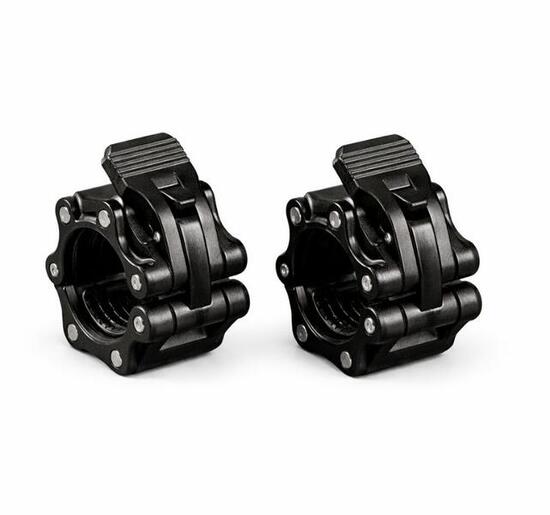 Blocs de barre olympique en nylon noir (paire)