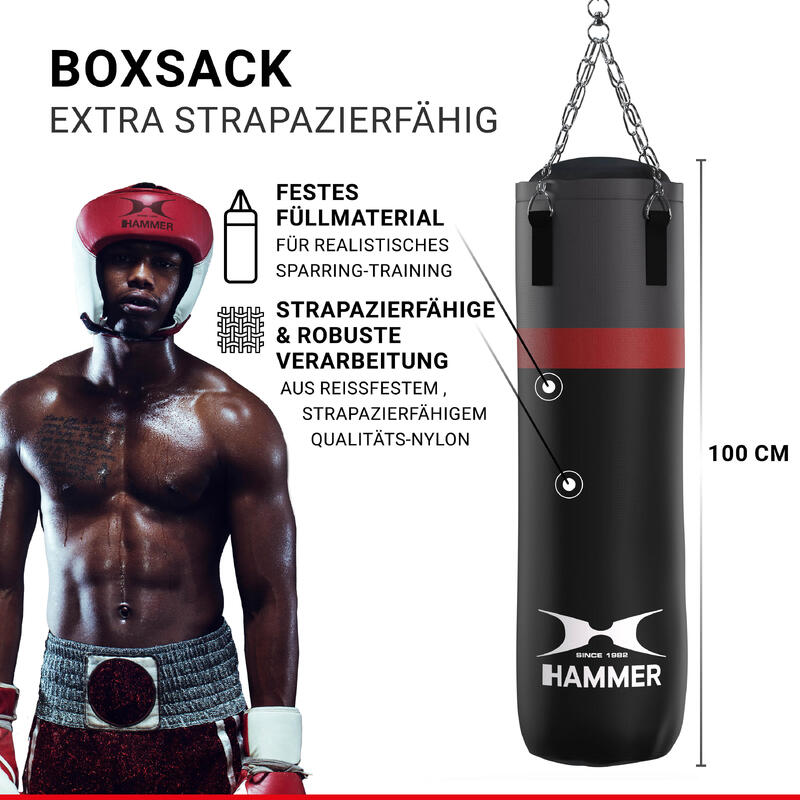 Set de box Cobra 100cm + mănuși - Negru - Durabil - Toate vârstele - unisex