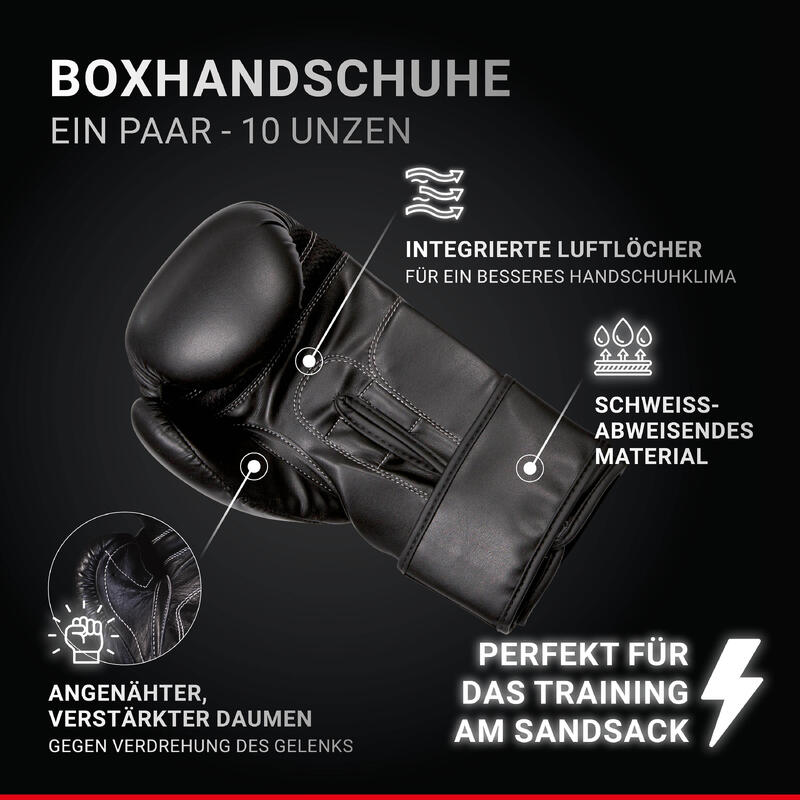 Set Sac de Box si Manusi pentru Copii Hammer Sparring Professional 80 cm