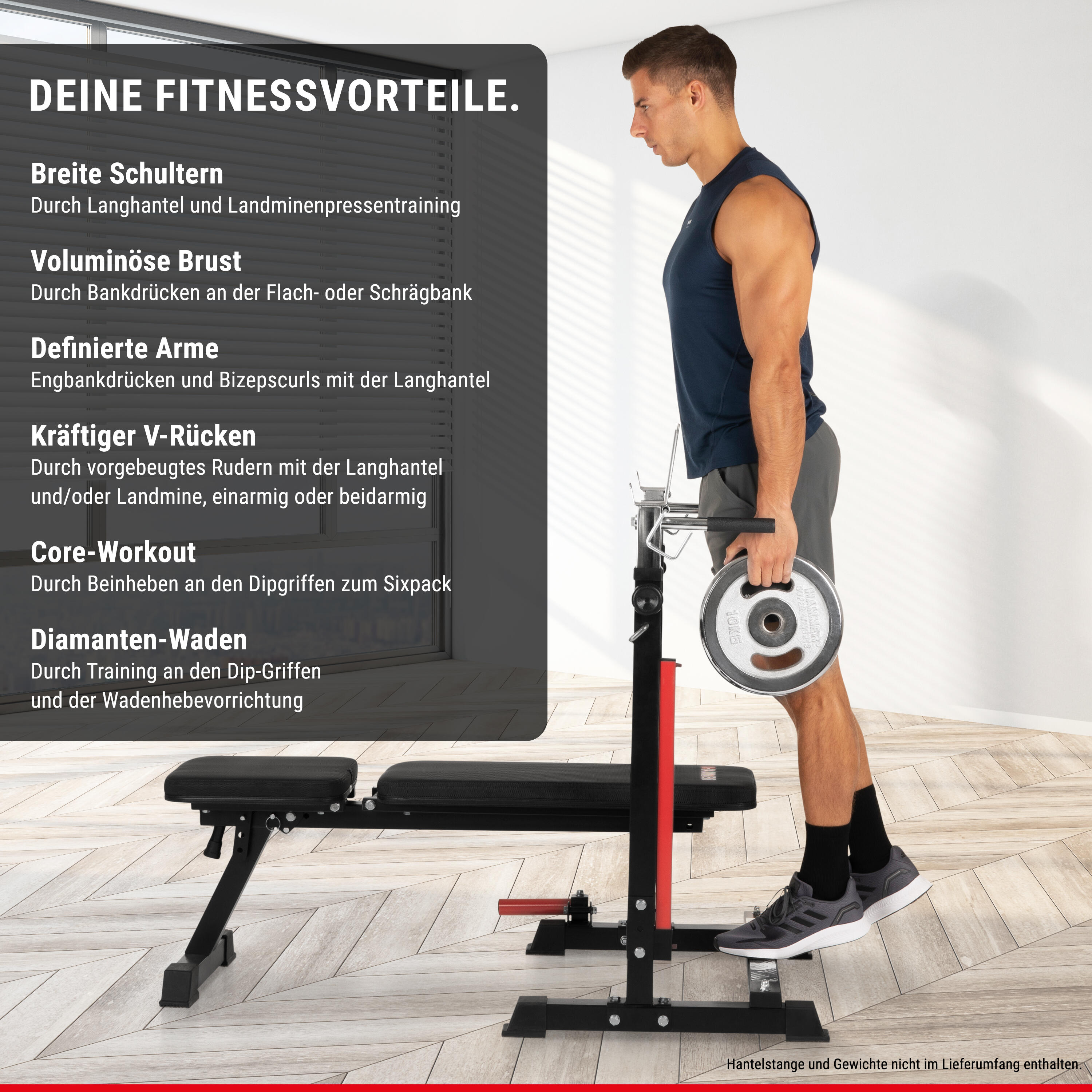 Hantelbank Force 4.0 mit Rack 5/9