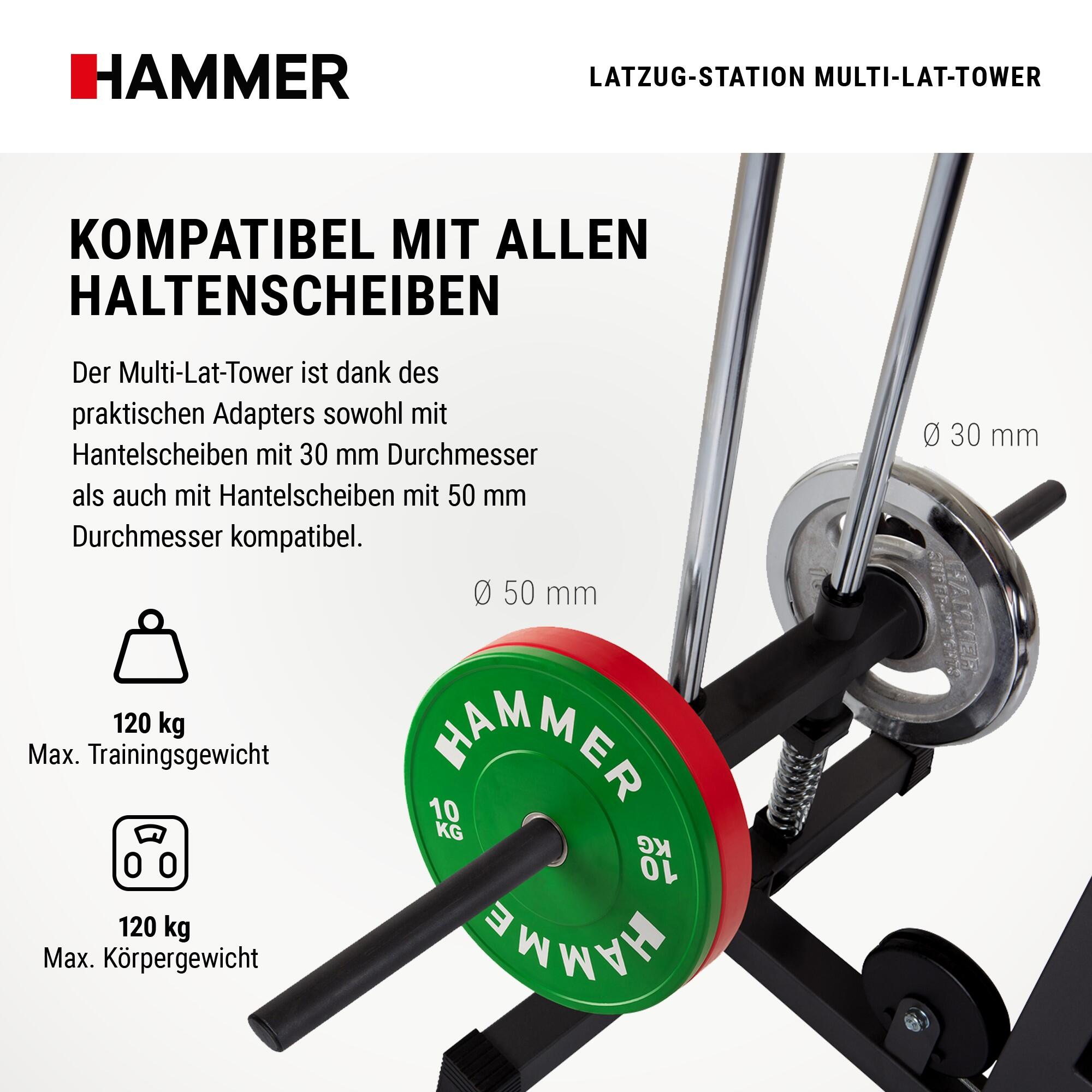 Multiestación Hammer TORRE MULTI LAT, con envío y montaje incluido 6/8