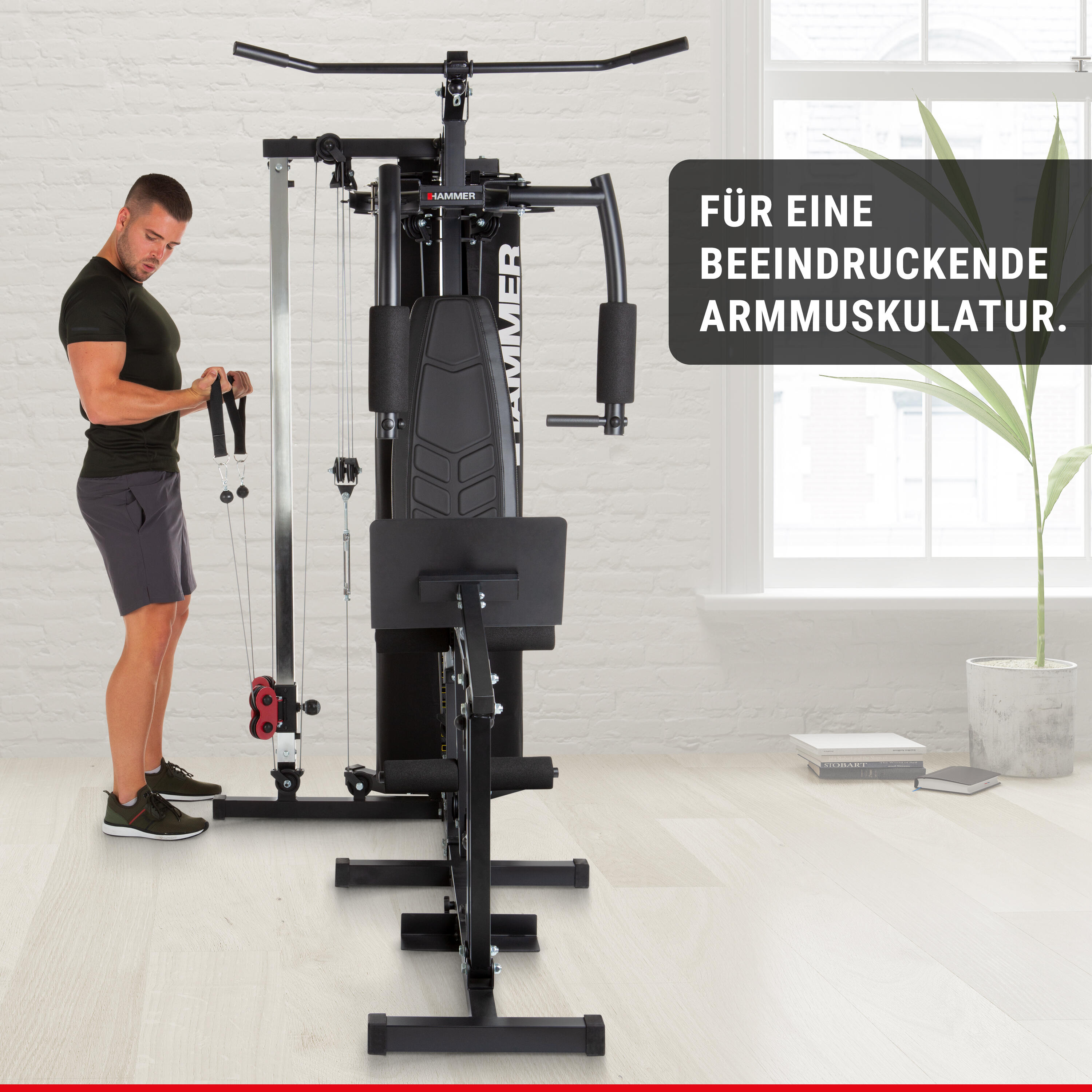 Multigimnasio Ferrum TX4 con prensa de piernas y entrenador de espalda 5/8