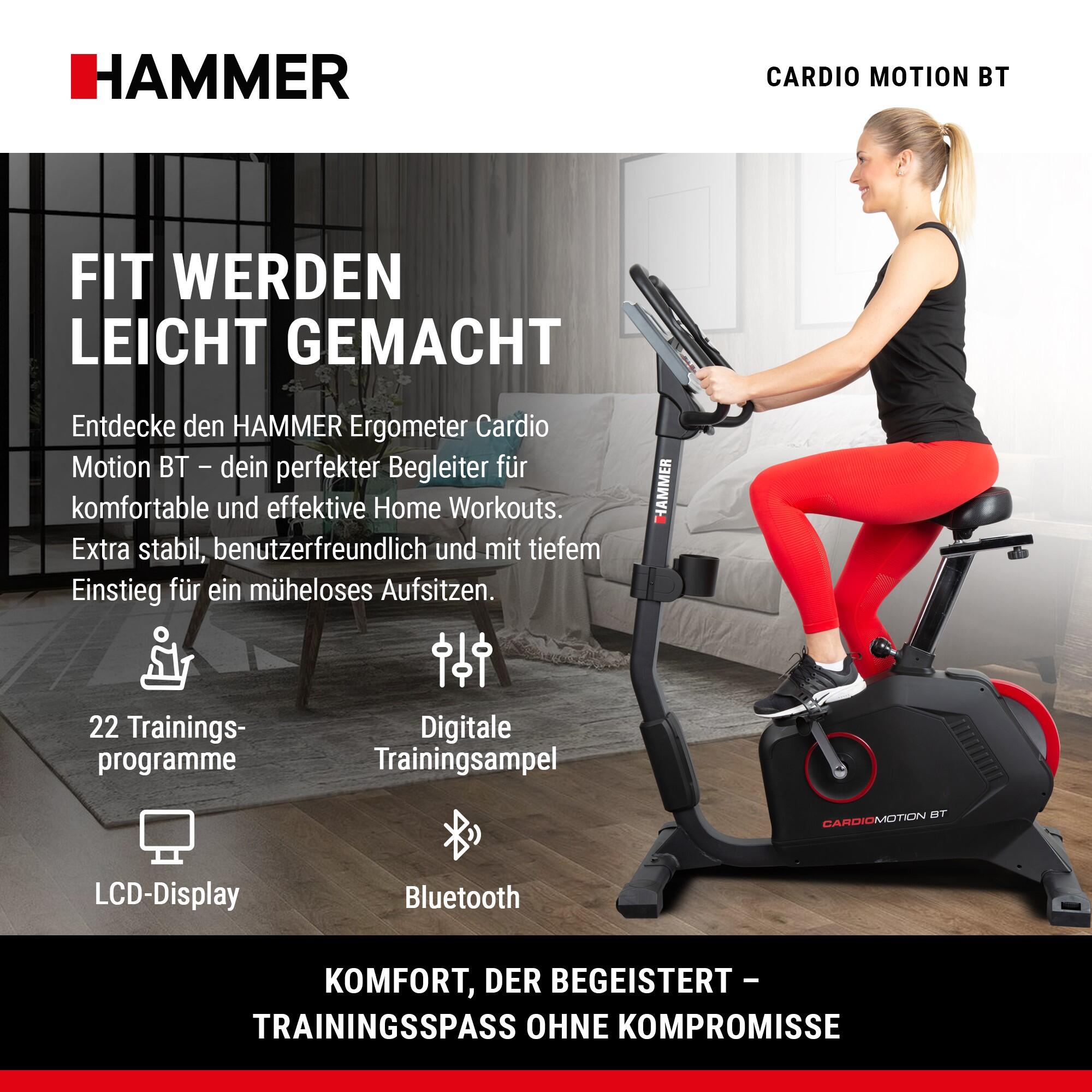 Bicicleta estática CARDIO MOTION BT Hammer envío, montaje y puesta en marcha 2/7