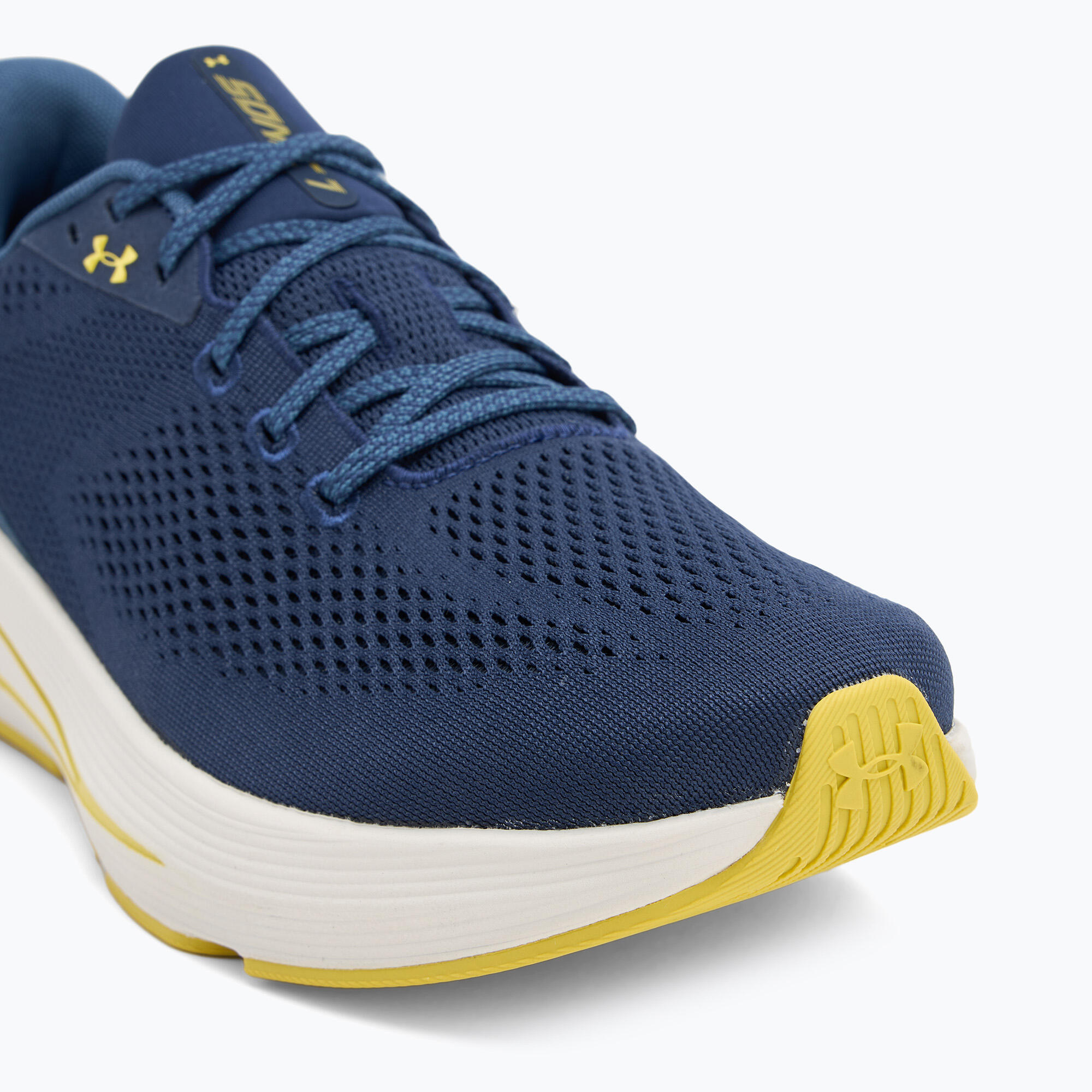 Buty do biegania męskie Under Armour Sonic 7 washed navy/nu blue/yellow shade 7/7