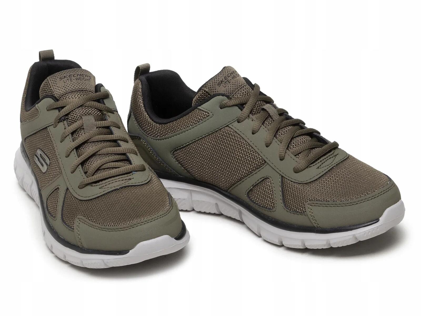 BUTY męskie SKECHERS TRACK 52631-OLBK zielone sportowe na co dzień 45,5 4/7