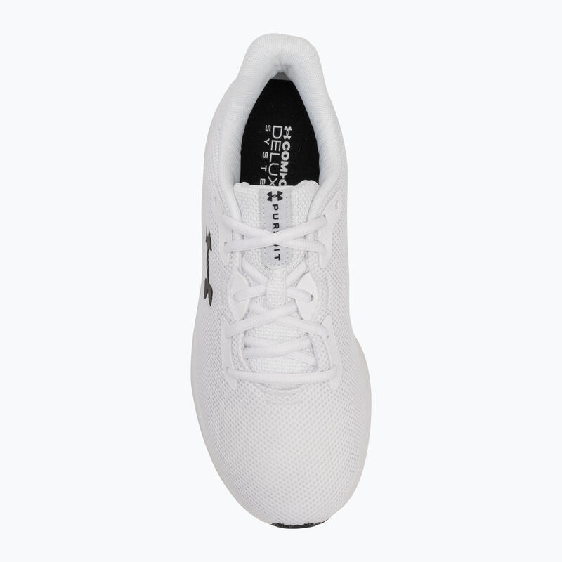 Pantofi de alergare bărbați Under Armour Charged Pursuit 4 alb/alb/negru