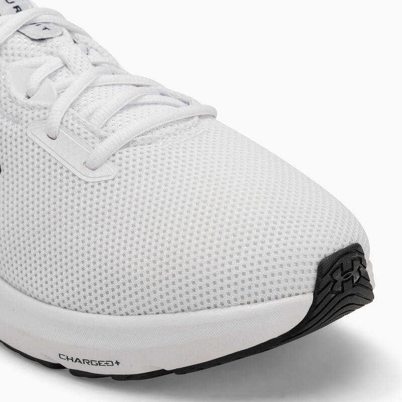 Pantofi de alergare bărbați Under Armour Charged Pursuit 4 alb/alb/negru