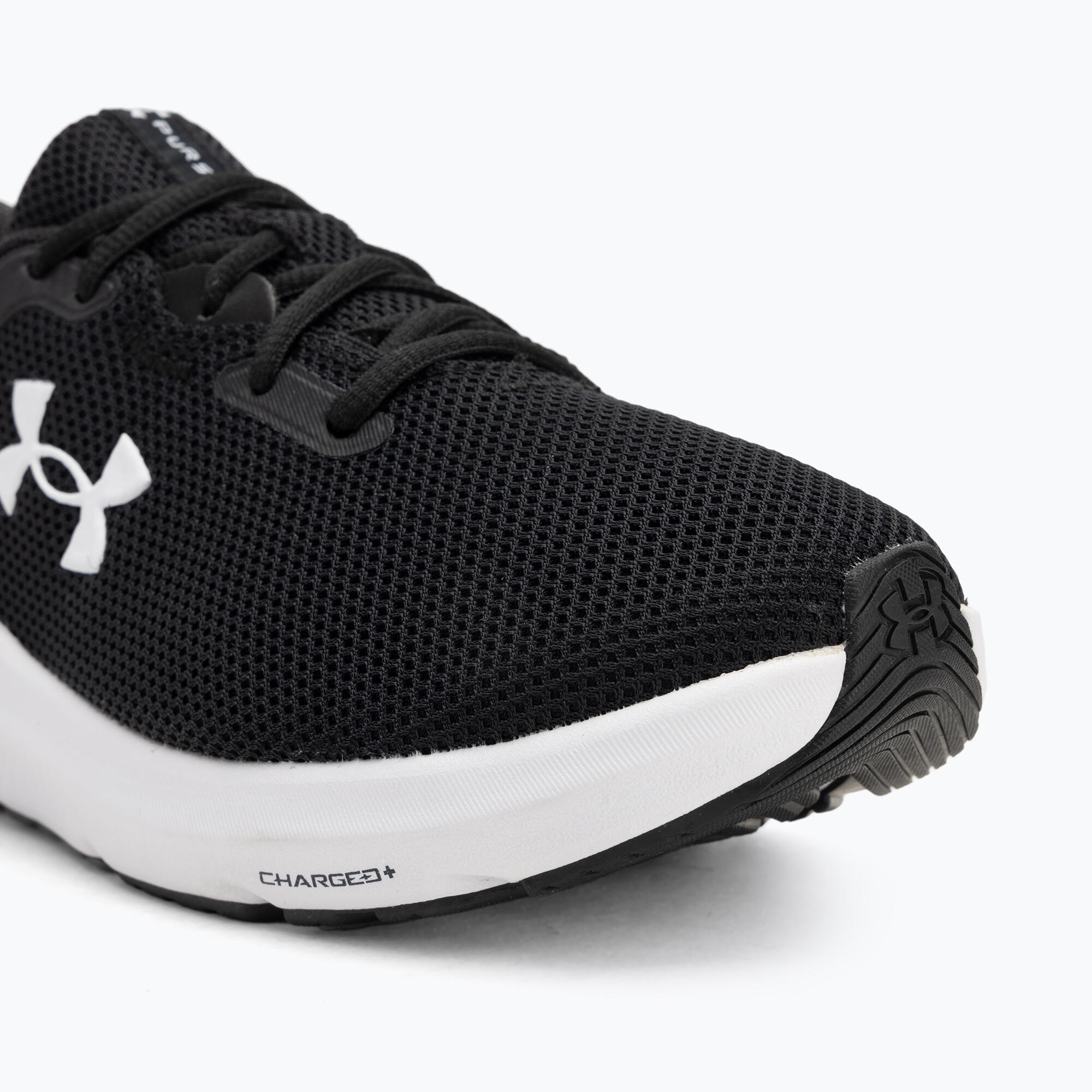 Buty do biegania damskie Under Armour Charged Pursuit 4 black/black/white 7/7